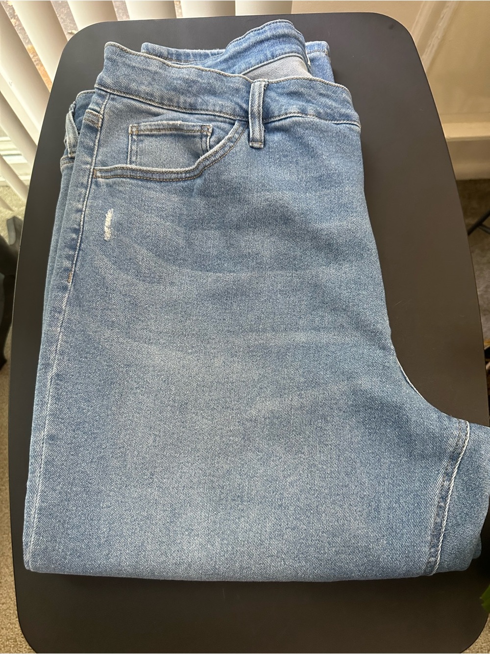 Ava & Viv Distressed Ankle Jeans – Light Wash 22W - Picture 3 of 8